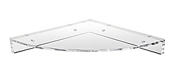 Acrylic and plastic wallmount shelves and shelving, Plexiglas, PlexiGlass, lucite, plexi