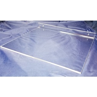 Clear Acrylic Wallmount Shelf for Mounting with Screws to Drywall or Other Flat Surface