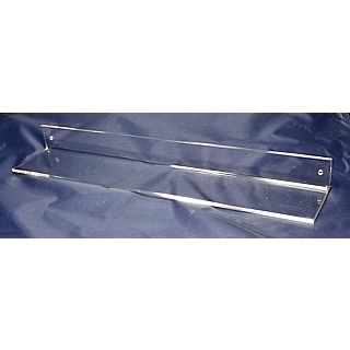 Clear Acrylic Wallmount Shelf for Mounting with Screws to Drywall or Other Flat Surface