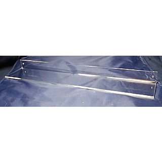 Clear Acrylic Wallmount Shelf for Mounting with Screws to Drywall or Other Flat Surface