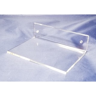 Clear Acrylic Wallmount Shelf for Mounting with Screws to Drywall or Other Flat Surface