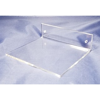 Clear Acrylic Wallmount Shelf for Mounting with Screws to Drywall or Other Flat Surface