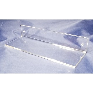 Clear Acrylic Wallmount Shelf for Mounting with Screws to Drywall or Other Flat Surface