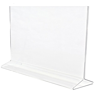 Upright 2-Sided Bottom Loading Display Frames in Acrylic, Plexiglas, Plexiglass, Lucite, Plastic