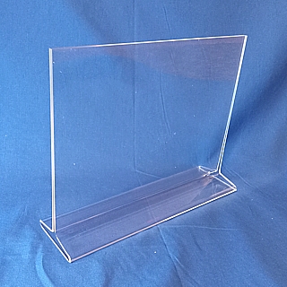 Upright 2-Sided Bottom Loading Display Frames in Acrylic, Plexiglas, Plexiglass, Lucite, Plastic