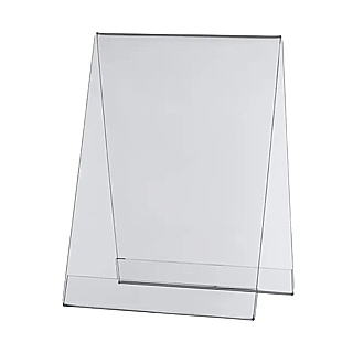 Clear Acrylic 2 Sided Tent Style Photo Frame or Sign Holder