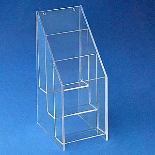 3 Pocket Acrylic Brochure Literature Holder Model TH3x4