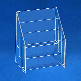 Multiple Pocket Acrylic and Plastic Brochure and Literature Holders in Lucite or Plexi