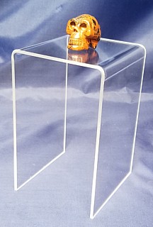 Clear Acrylic Tall Square U Riser in Plexi or Lucite