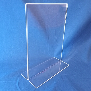 Upright Two Sided Open Bottom Display Frames in Acrylic, Plexiglas, Plexiglass, Lucite, Plastic