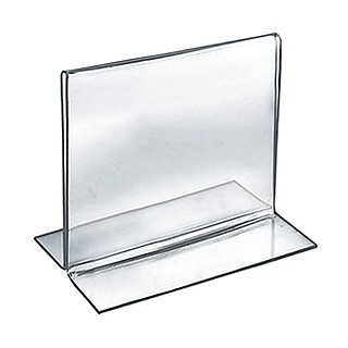 Upright 2-Sided Bottom Loading Display Frames in Acrylic, Plexiglas, Plexiglass, Lucite, Plastic