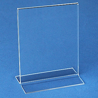 Upright Two Sided Open Bottom Display Frames in Acrylic, Plexiglas, Plexiglass, Lucite, Plastic