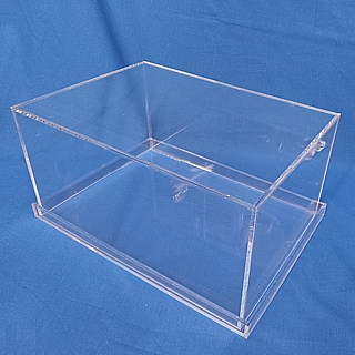 WB1014WB-C Clear Acrylic Display Case with Clear Plexi Base