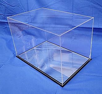 Clear Acrylic Display Case with Black Plexi Base