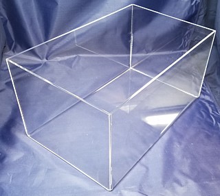 plexiglass box with