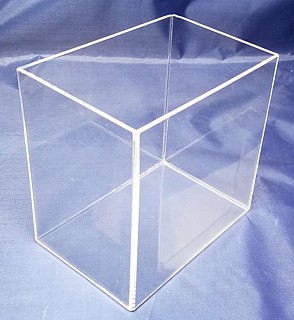 Clear Acrylic Cubes and Boxes in Plexiglas, Plexiglass, lucite and plastic