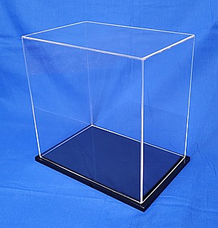 Clear Acrylic Display Case with Black Plexi Base