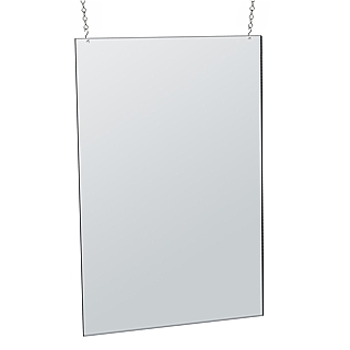 Wallmount Sign Holder Display Frames with Holes in Acrylic, Plexiglas, Plexiglass, Lucite, Plastic