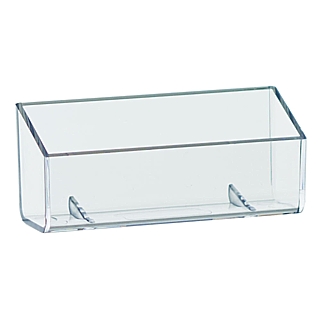 Clear Molded Styrene Wallmount Business Card Holder