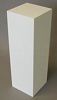 White Acrylic Tall Pedestals and Plinths