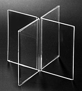 8 sided Clear Acrylic Frames in Plexi, Plexiglas, Plexiglass, Lucite and Plastic